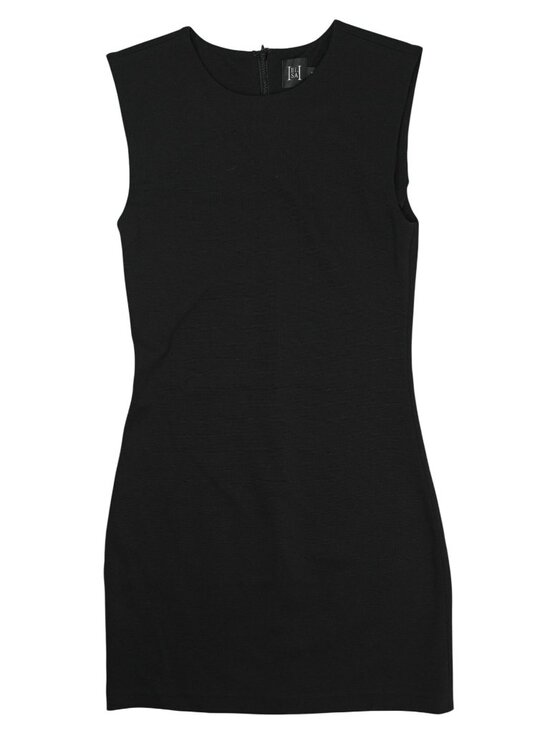 Helsa Dresses & Skirts - Helsa Eco Roma Ponte Crew Neck Black Sleeveless Mini Dress